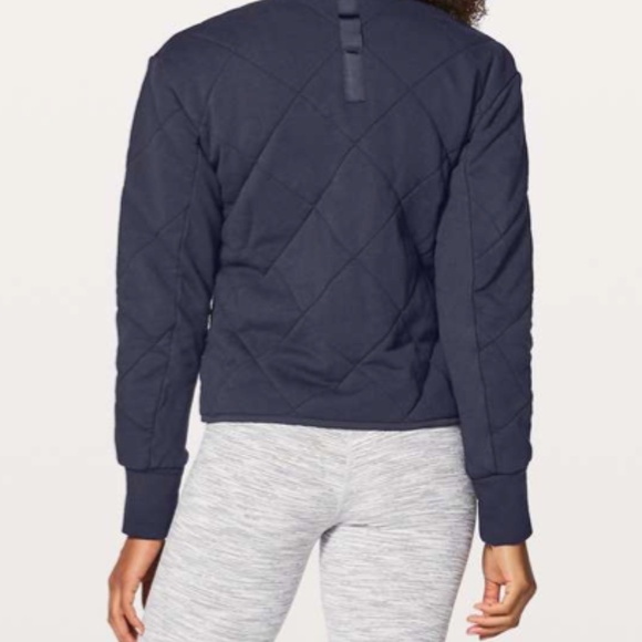 LULULEMON Forever Warm Jacket Midnight Navy Reversible - Picture 11 of 12